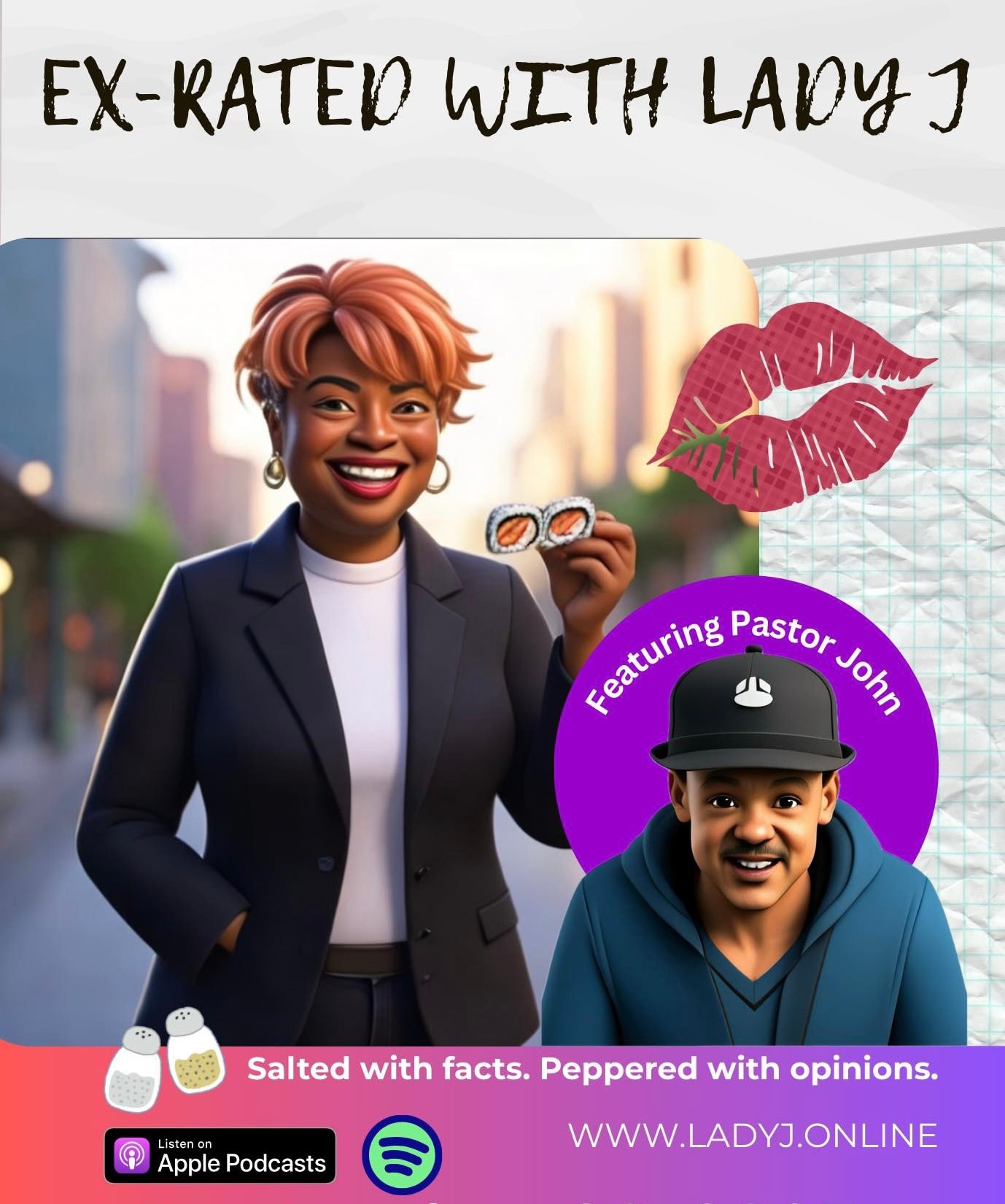 Ex-Rated with Lady J podcast logo